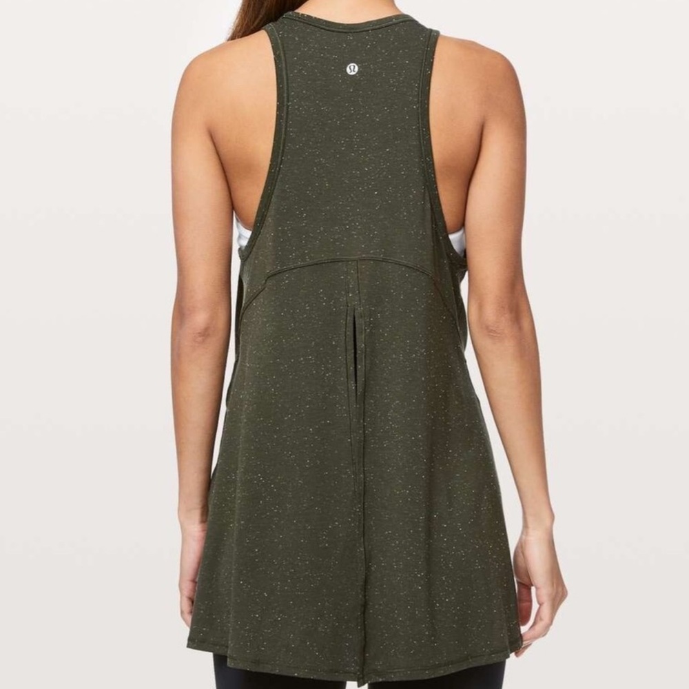 lululemon athletica Goal Up tank top in olive green